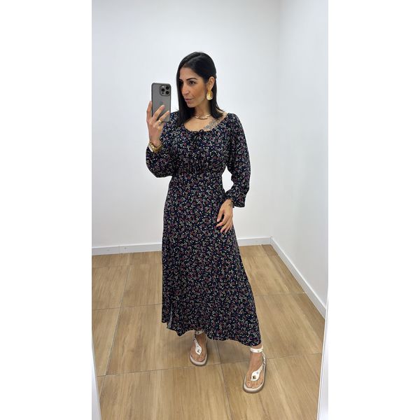 Vestido Rosa ML Preto