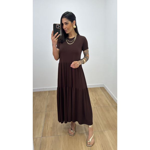 Vestido Zaira Marrom