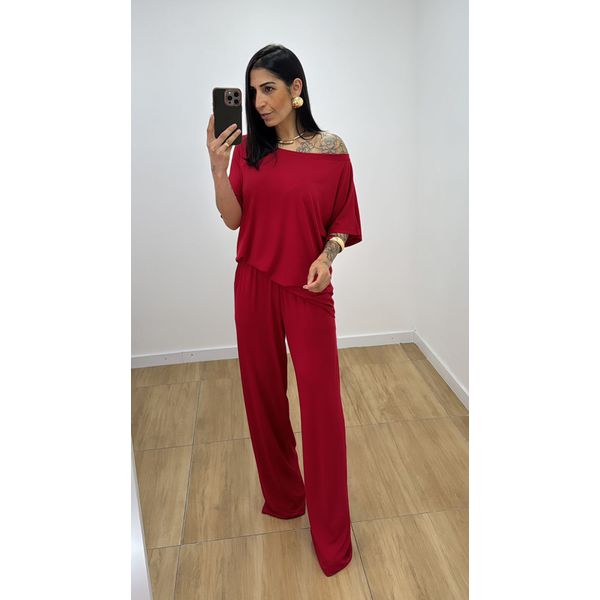 Conjunto Jaque Vermelho