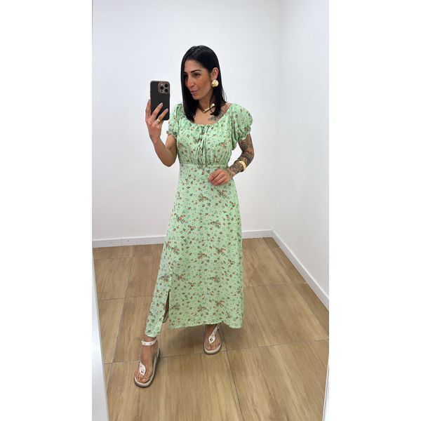 Vestido Rosa Verde