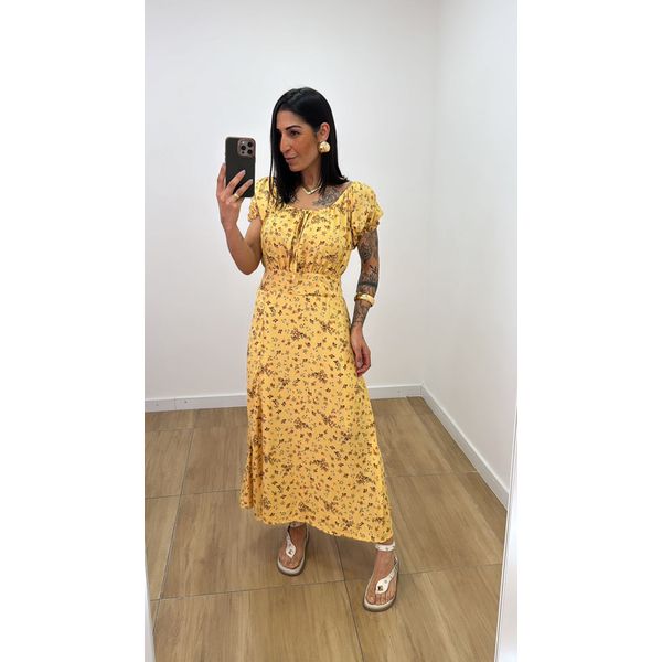 Vestido Rosa Amarelo
