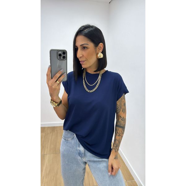 Tshirt Luka Azul Marinho