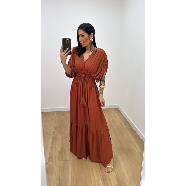 Vestido Tássia Telha