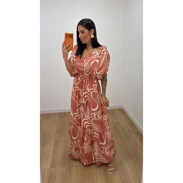 Vestido Tássia Goiaba