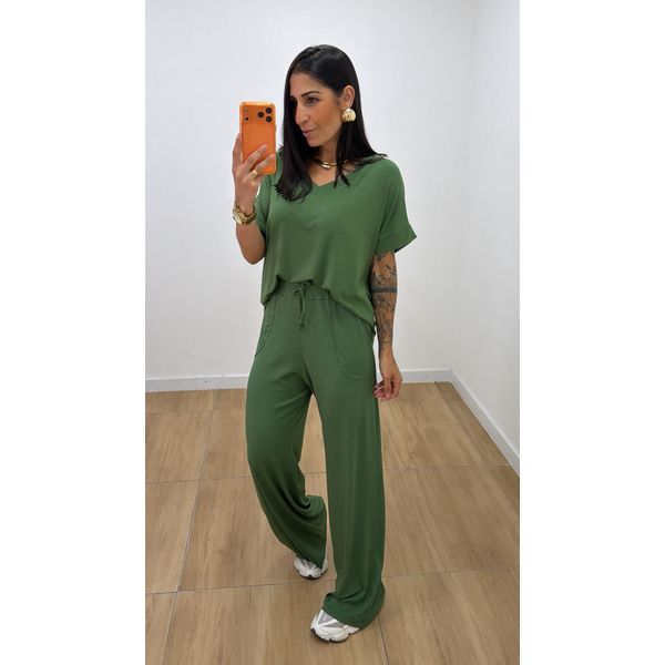 Conjunto Érika Verde Militar