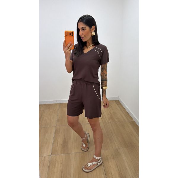 Conjunto Lígia Marrom