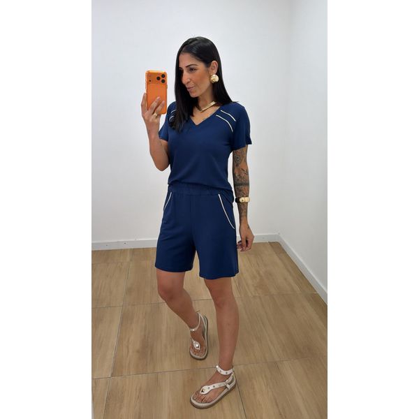 Conjunto Lígia Azul Marinho