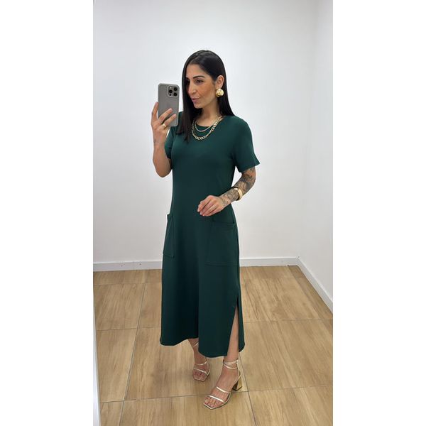 Vestido Maria Verde Folha