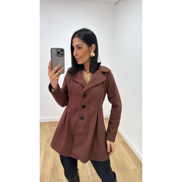 Casaco Melissa Marrom
