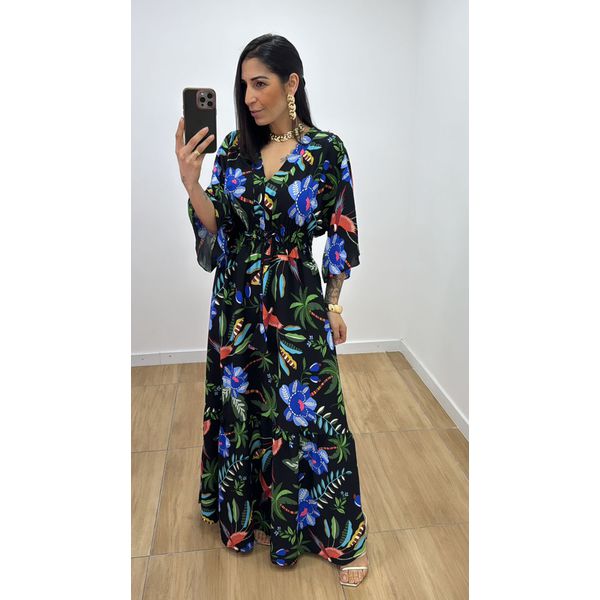 Vestido Talita Caju Preto