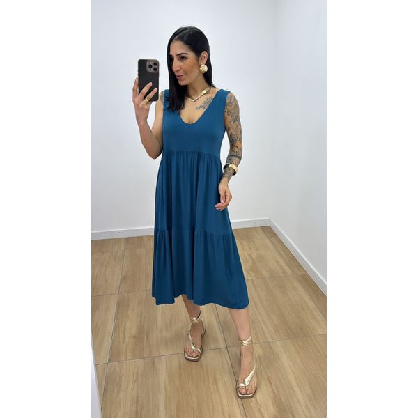 Vestido Aniele Petróleo