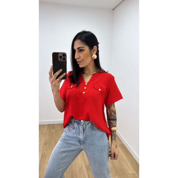 Camisa Vânia Vermelha