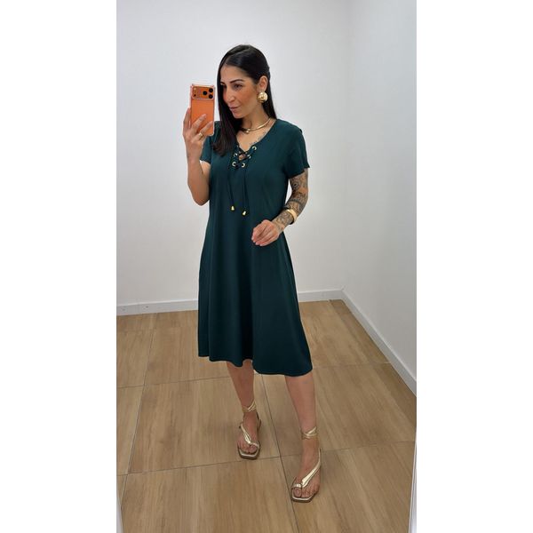 Vestido Norma Verde Folha