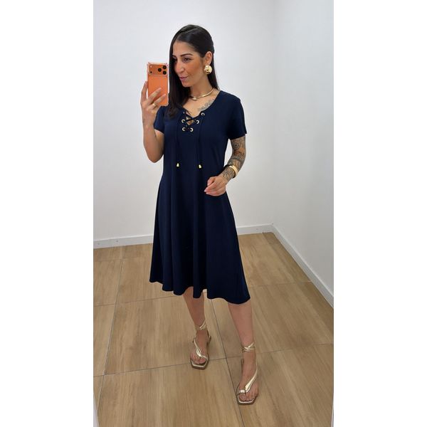 Vestido Norma Azul Marinho