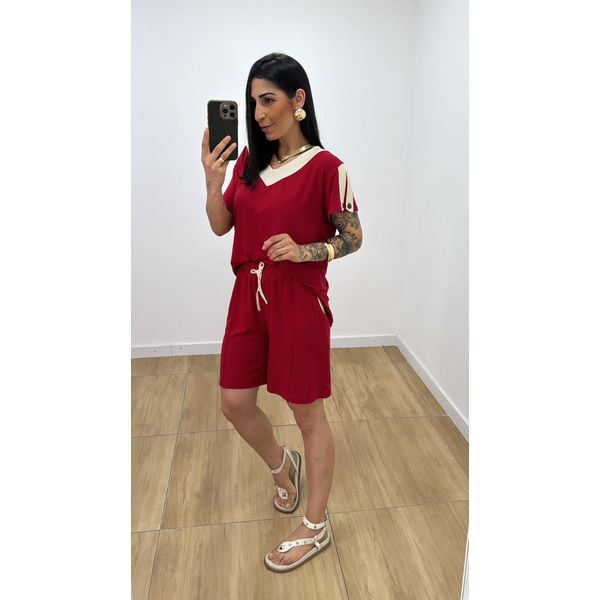 Conjunto Adriana Vermelho