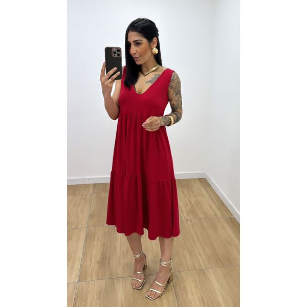 Vestido Aniele Vermelho