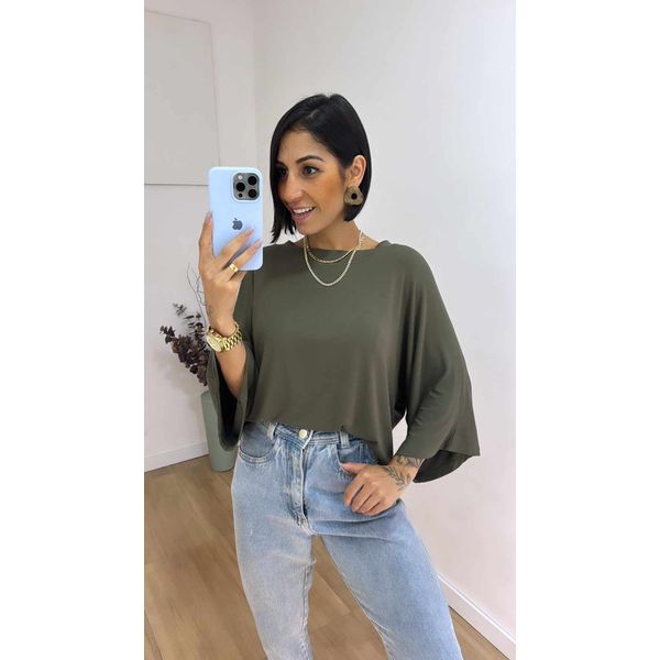 Blusa Geisa Verde Militar
