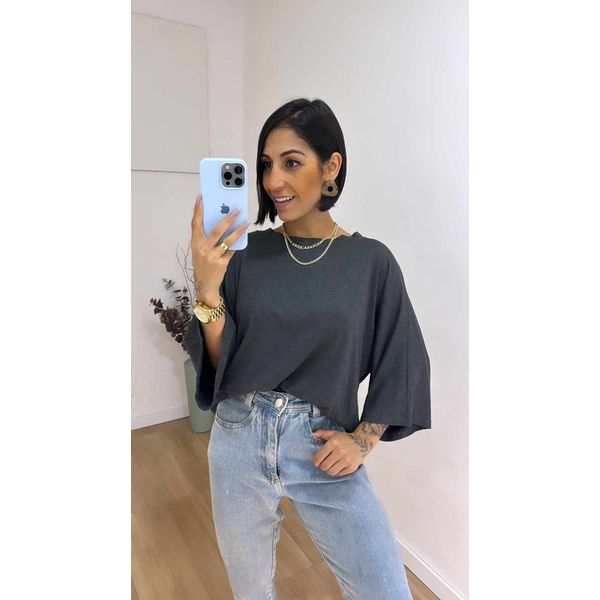 Blusa Geisa Grafite