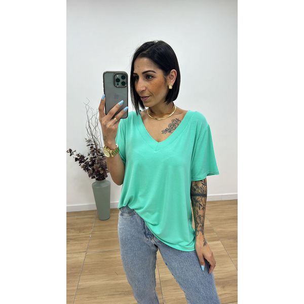 Tshirt Olívia Verde Agua