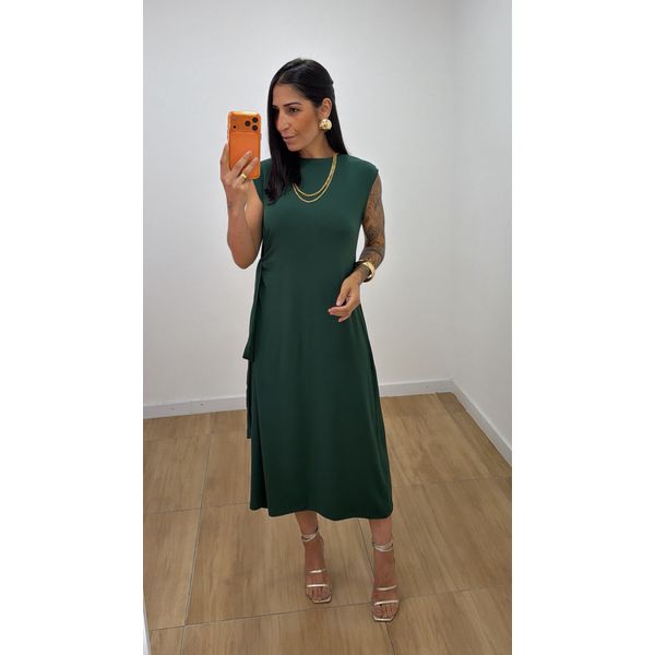 Vestido Manu Verde Folha