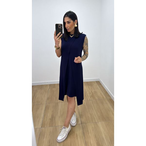 Vestido Maya Azul Marinho