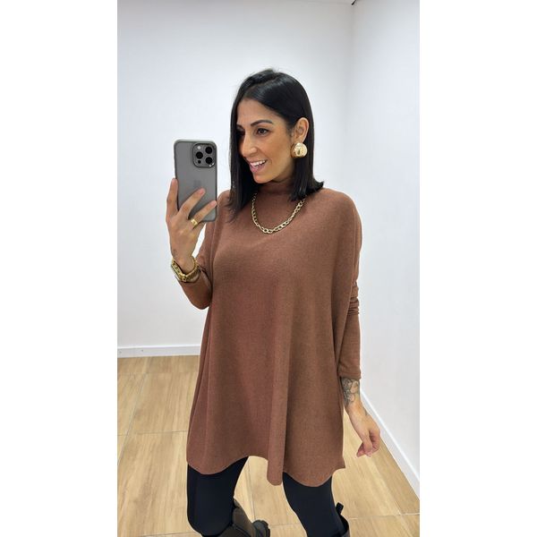 Poncho Mônica Marrom