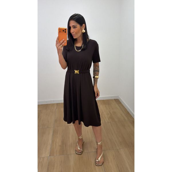 Vestido Rebeca Marrom