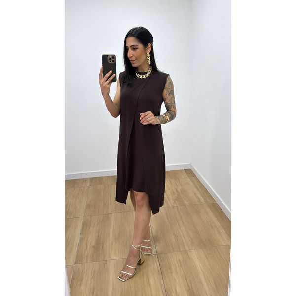 Vestido Maya Marrom