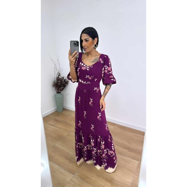 Vestido Raquel Marsala