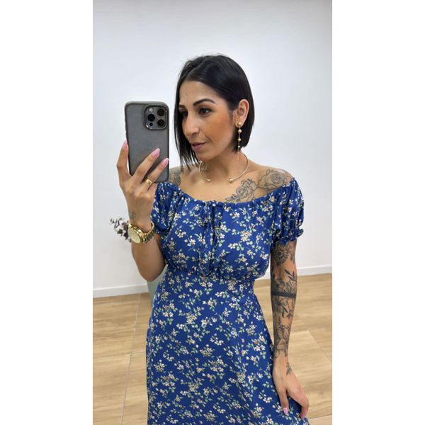 Vestido rosa azul online