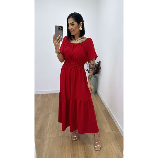 Vestido Tânia Vermelho