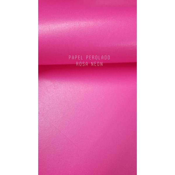 Papel Perolado Rosa Neon