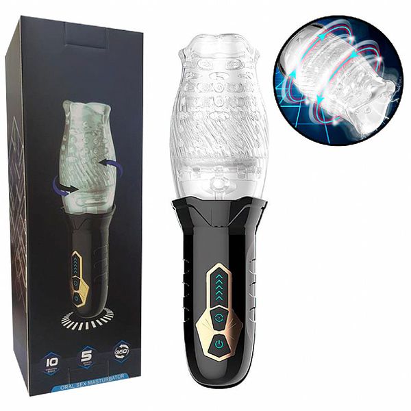 Flash Power - Masturbador Lanterna Para Glande - Recarregável / Com Rotação