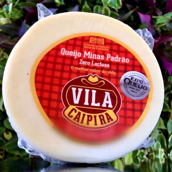 Queijo Minas Padrão Zero Lactose Premiado Vila Caipira