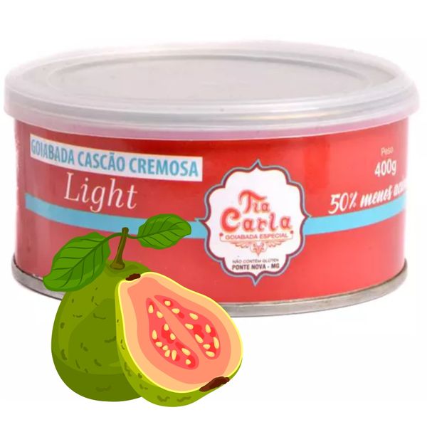 Goiabada Cascão Cremosa Tia Carla 400 gramas Light 50% Menos Açúcar