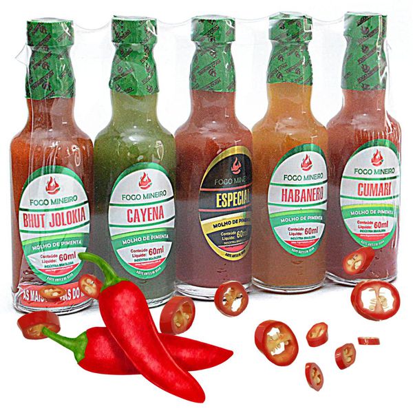 Kit de Molho de Pimenta Fogo Mineiro 300 ml