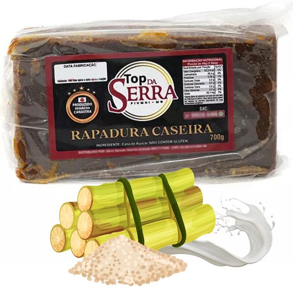 Rapadura Artesanal 700 gramas da região da Canastra