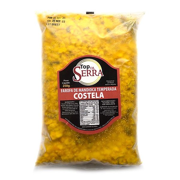 FAROFA TEMPERADA SABOR COSTELA