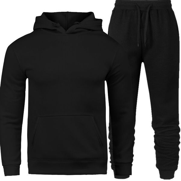 Conjunto moletom adulto masculino preto remi - Conjuntos