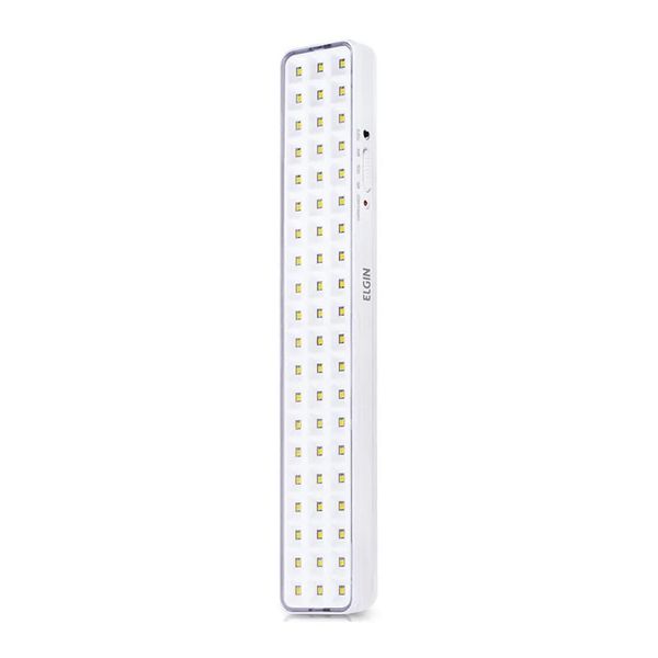 LUMINÁRIA EMERGÊNCIA LED 4W 60 LEDS BIVOLT 6500K BRANCO ELGIN