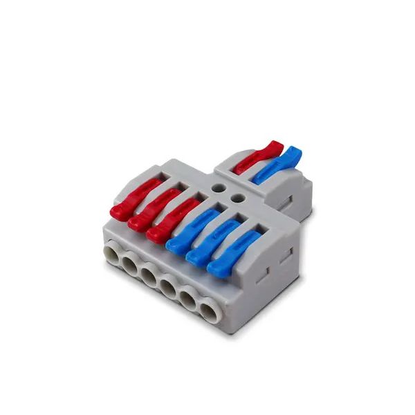 CONECTOR DERIVADO AUTOMATICO 2 ENTRADAS 6 SAIDAS KV426 0,08 A 4MM 32A SIBRATEC