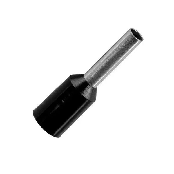 TERMINAL PRE-ISOLADO TIPO TUBULAR PRETO 1,5MM