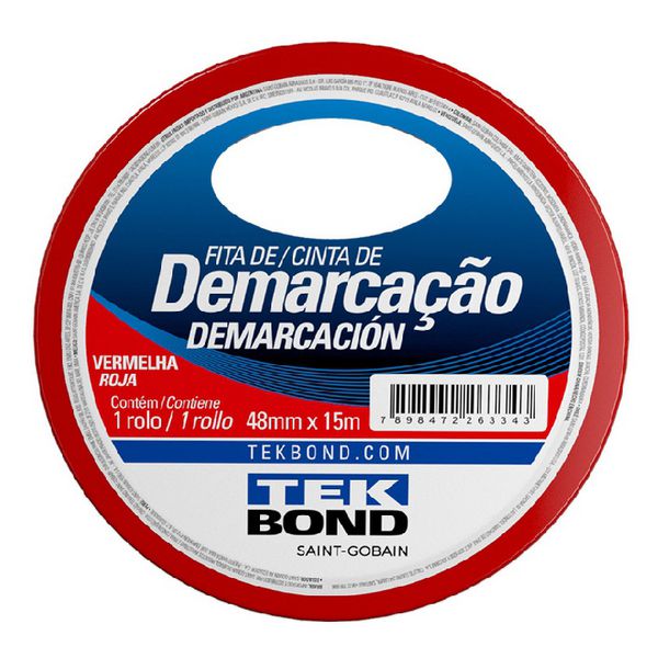 FITA DE DEMARCACAO VERMELHA 48MMX15M 21221048200 SAINT GOBAIN