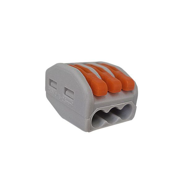CONECTOR AUTOMÁTICO 3 VIAS PARA CABOS DE 0,08~2,5MM² 32A KV222-413 SIBRATEC
