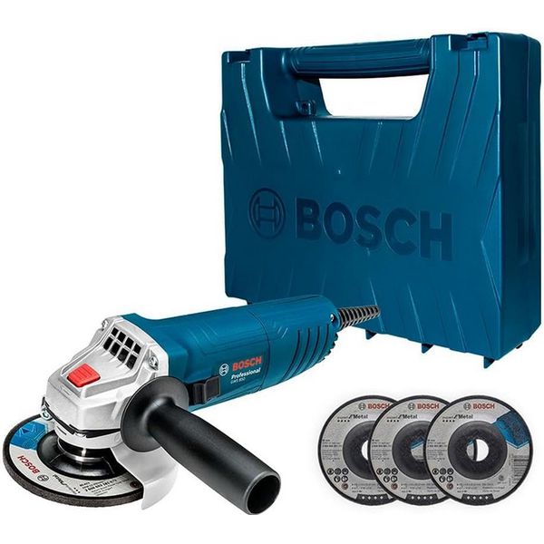Esmerilhadeira Angular Gws 850 De 4 1/2' 850W 220V Com Maleta