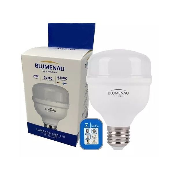 LÂMPADA LED T70 20W 6500K BIVOLT 03202126 BLUMENAU