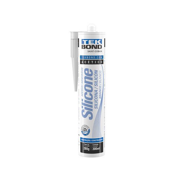 SILICONE ACETICO TEKBOND BRANCO 280 GR 22004002000 SAINT GOBAIN