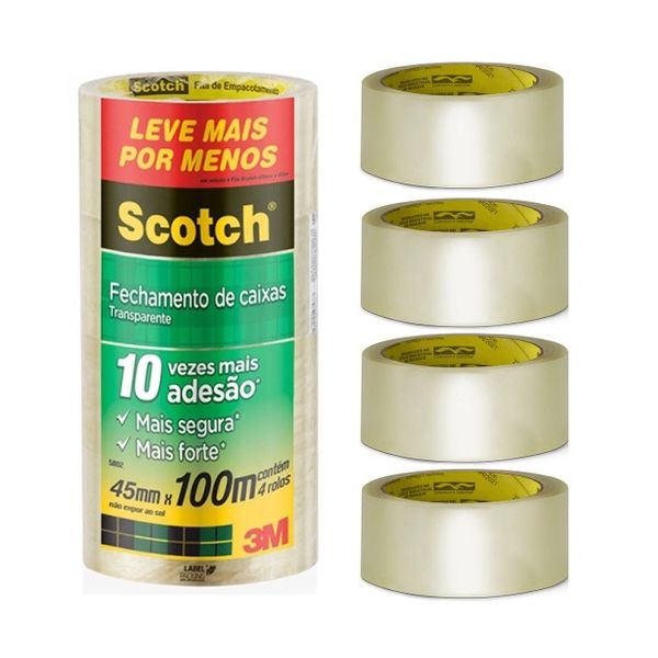 FITA ADESIVA TRANSPARENTE 45X45 5802 3M