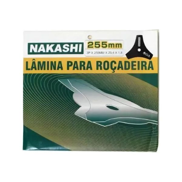 LÂMINA ROÇADEIRA 3 PONTAS 255X25,4X3,0MM 5539340 NAKASHI
