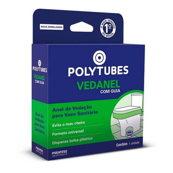ANEL DE VEDAÇÃO PARA VASO SANITÁRIO COM GUIA PULVITEC